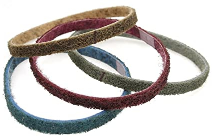 Rollo de papel de lija,papel de lija fino, 12 piezas de nailon no tejido de 330/457/520 mm, grueso a fino for desbarbado de rayas de metal de acero inoxidable for carpintería (color: mezcla, tamaño: 4