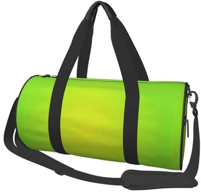 Verde Lima, Bolsa de Viaje de Gran Capacidad, Bolso Redondo, Bolsa de Viaje Deportiva, Bolsa de Mano, Bolsa de Fitness