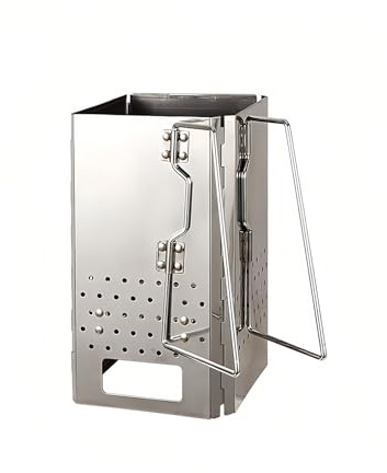 Barbecue a carbonella pieghevole portatile in acciaio inox per barbecue a carbonella e barbecue, con borsa per il trasporto inclusa.
