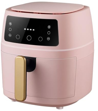 MZGDONGF Combo de Horno y freidora de Aire para cocinar, freír, Hornear, Asar, recalentar y deshidratar, Capacidad de 5 l, 1600 W (Color: Rosa) Safehappy