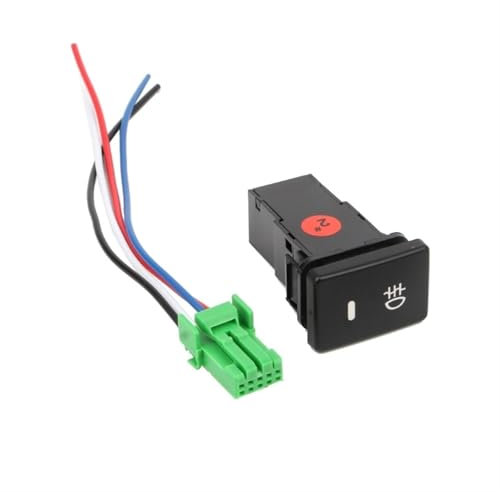 HUTMXK DC12V Nebelschlussleuchte Druckschalter 4-Draht-Knopf/Fit for Toyota/Fit for Camry/Fit for Prius/Fit for Corolla