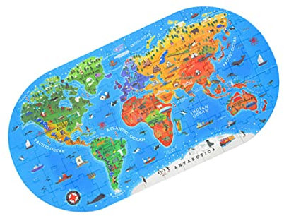 CORHAD Kleinkind-Puzzle Für Die Früherziehung Puzzle Für Kinder Weltkarte