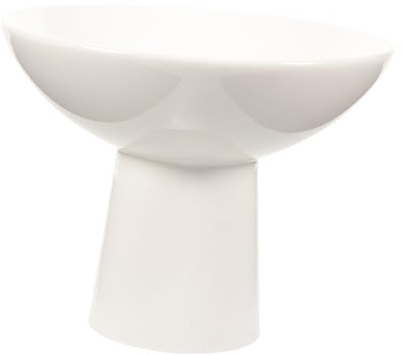 Cabilock 3 Piezas frutero de cerámica adorno de fiesta de helado tazón de bocadillos bol gofre de conos de helado dulce cesta platos frutero decorativo tazones de helado de cerámica
