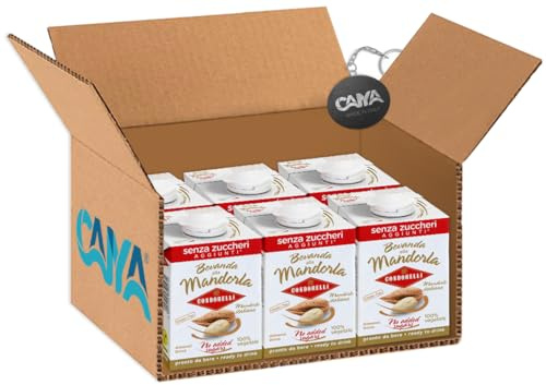 Bevanda alla Mandorla con Mandorle Italiane condorelli, Senza Zuccheri Aggiunti, 500ml (NOVITA') [CAlYA® BOX da 6 Confezioni]