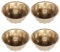 Jortmrd 4 Pezzi Mini Tortiera ad Anello 11,4 cm Teglia Per Torta ad Anello, Tortiera ad Anello in Acciaio al Carbonio con Rivestimento Antiaderente per Muffin, Stampo per Torta