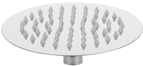 SHINEOFI Tête De Douche Rond Acier Inoxydable Effet Pluie Haute Pression Orientable Sortie Silicone Pour Douche Salle De Bain