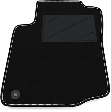 Automatte nur auf der Fahrerseite, 1 Stück, kompatibel mit Peugeot 107 2005-2014 - 1 Befestigungsclip | 1 maßgeschneiderter Teppich