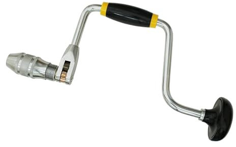 LUOFENG Perceuse à manivelle avec poignée antidérapante confortable, facile à utiliser, outil portable pour bois, métal et fibre de verre