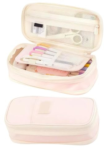 GWAWG Big Capacity Pencil Pen Case Portable Pencil Pen Bag Pouch Holder Box Organize rfor Adult Kid School Office Students