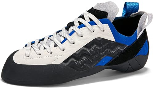 PENXZT Chaussons d'escalade Homme Femme, Respirantes et antidérapantes légères pour l'escalade IntéRieure,A,46 EU