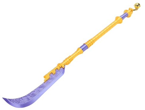 Yanmis Espada de Disfraz de Cosplay Púrpura, Espada de Anime Impresa en 3D de 25 Pulgadas, Arma de Juguete para Halloween, Navidad, de Coleccionistas de Películas