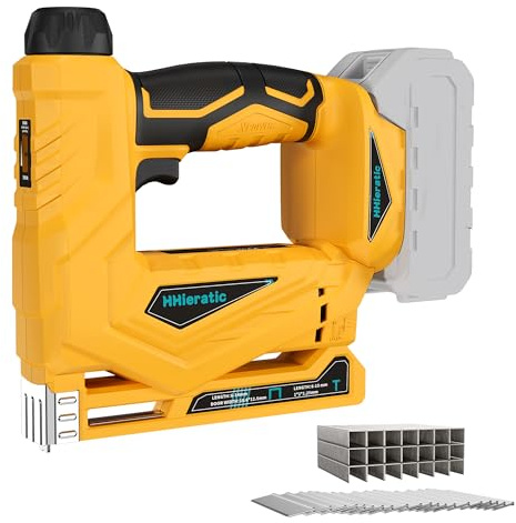 Cordless 18 Gauge Brad Nailer Compatible with 20V Battery (Tool Only),2-in-1 Electric Nail Gun with 2000pcs Nails/Staples,Dual Mode Framing Nail Gun for Trim Wood Crafting Interior Decoration