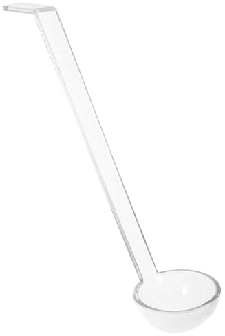 HEMOTON Punch Bowl and Ladle Set Featuring A Lightweight PC Material and Bent Tail Design as A Soup Ladle for Catering or Buffet Use Long Handle for Easy Serving