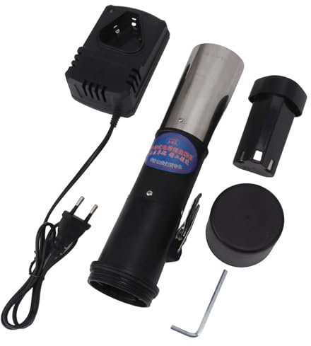 Haofy Squamatore Elettrico per Pesce 12V 2200mAh Cordless Acciaio Inossidabile Disincrostante Automatico per Domestica Preparazione di Frutti di Mare 900g Leggero Lunghezza 30cm