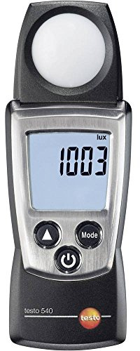 Testo 0560 0540 540 handliches Beleuchtungsstärke-Messgerät, inklusive Schutzkappe, Kalibrier-Protokoll und Batterien
