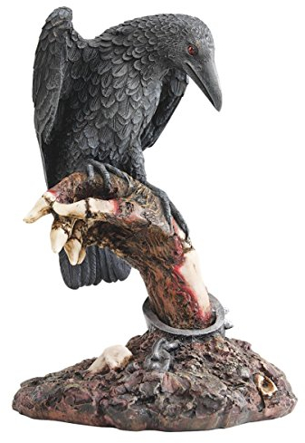 Design Toscano the Raven's Perch Zombie Statue