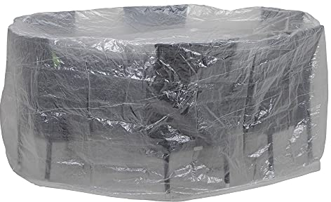ACAMP Abdeckung für Outdoor Gartenmöbel rund 200 cm – schützt vor Wind, Regen und Sonneneinstrahlung – robuste Schutzhülle mit perfektem Sitz