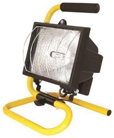 Lampe d'extérieur 500W portable halogène pour jardin résiste au climat avec pied