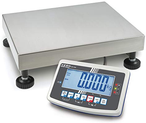 KERN Robuste Plattformwaage, 30kg Wägebereich, 1g Ablesbarkeit