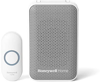 Honeywell Home RDWL313P2000 Doobell Plug-in Wireless Doorbell & Push Button-3 Series, Gray