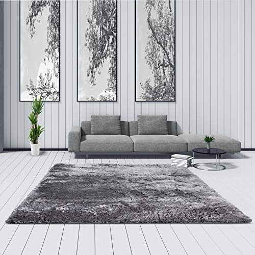 Flokati Rug Elite Available in 5 Colours Long Pile. Many Bedroom rug with high pile, Anthrazit 1201, 140 x 200 cm