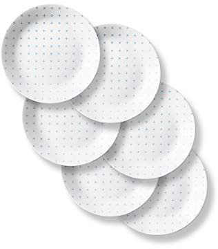 Corelle Boutique Lunch Plate Farmstead Blue 8.5in (21.6cm) 6 Pack