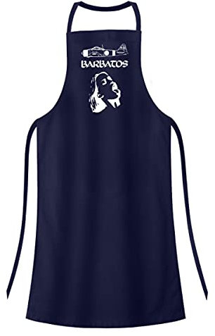 Generisch Barbatos - Rocking Metal Motherfucker - Hochwertige Grillschürze -Einheitsgröße-Dunkel-Blau
