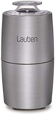 Lauben Grinder 200ST Kaffeemühle Elektrisch, Edelstahlkörper, 200 W, Gewürzmühle, Schlagmesser, Fassungsvermögen 50 g, Vollkupfermotor, Mahlbehälter und Messer aus Edelstahl