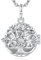 EUDORA Harmony Ball Llamador de Angeles Embarazada, Árbol Nudo Celta Collares de Embarazo, Joyas Colgantes Primer Embarazo Mamá Regalos Originales para Mujer Madre, 76,2cm + 114,3cm