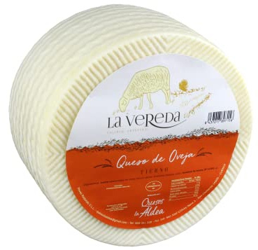 QUESOS LA ALDEA | Queso Artesano Tierno de Oveja | Medio queso 1,5 kg | Kits y Packs de Quesos | Cajas Degustación y Gourmet | Disponible: Entero, en Cuartos o Mitades