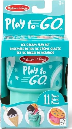 MELISSA & DOUG Play To Go Eiscreme Spielset Spielzeug, 1 EA