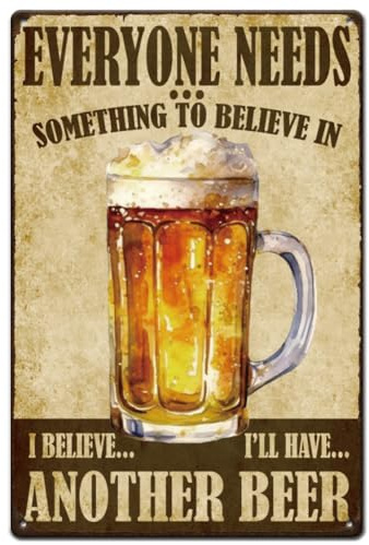 SUPERDANT Targhe In Metallo I'Ll Have Another Beer Birre Targhe In Mete Poster In Mete Targa Artistica Vintage per Pub Sala Giochi Sala Biliardo Bar Ristoranti Caffè Man Cave Decorazione