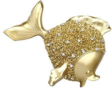 Garneck Fischform Harz Handwerk Ornament Kreative Desktop-Dekoration Für Home Office