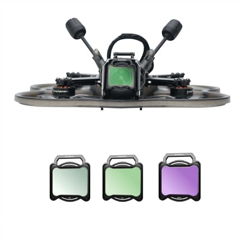 BLAUEOCHI ND Filters Set for DJI O4 Air Unit/AVATA Filter, 3-Pack UV/CPL/ND16 for FPV Drones Lens Snap-in Design