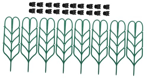 HANABASS Soportes para Plantas y Enrejado de Plástico Resistente para Jardín Clips para Sujetar Plantas Trepadoras y Compatible con Orquídeas Tomates y Verduras Interior y Exterior