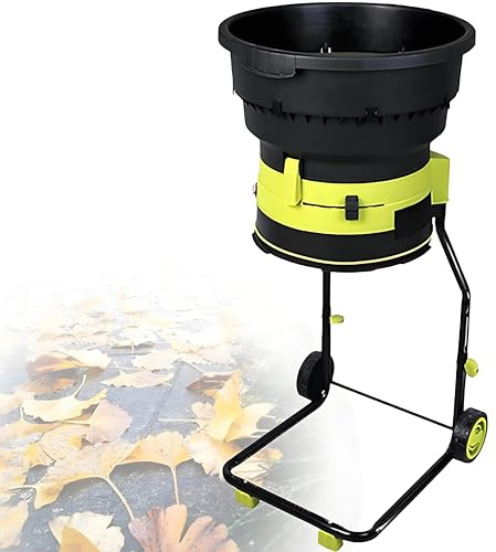 GAYAYAS Electric Leaf Mulcher Garden Shredder, 8000RPM Chipper, Composting Machine, Includes Storage Bag, for Garden Debris, Leaves and Branches 40MPowerCord