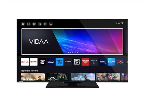 43QV3463D - TV 43 pouces, Smart TV, 4K, DVB T2 HEVC, Classe énergétique F