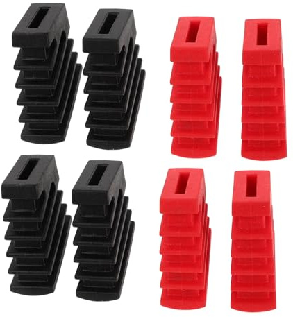 Patas de Repuesto para Soporte de Batería 4 Piezas de Plástico