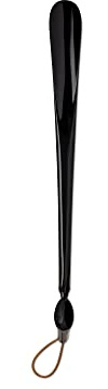 Alessi AHC01 B – Schuhlöffel Germano, aus Thermoplastischem Harz, Schwarz, 42 cm x 4 cm