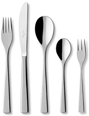 Villeroy und Boch Modern Line Tafelbesteck-Set für bis zu 6 Personen, 30-teilig, Edelstahl