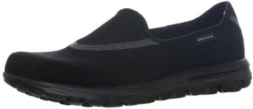 Skechers GO Walk GO WALK - Zapatos de lona para mujer, color negro, talla 36
