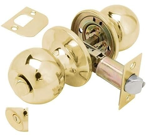 Pomo Puerta Wolfpack Con Condena Latonado Para Baños