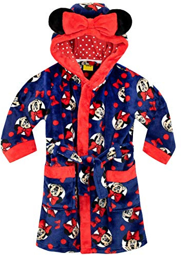 Disney - Robe de Chambre - Minnie Mouse - Fille - Bleu - 3-4 Ans