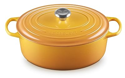 Le Creuset Cocotte oval de hierro fundido, 31 cm, 6, 3 L, Todas Las Fuentes de Calor Incluso inducción, Nectar, 21178316724430