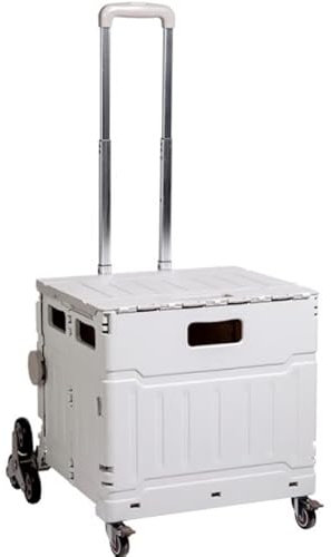 GDSCS 8 ruote pieghevole carrello della spesa, scalata carrello della spesa, carrello della spesa, può adattarsi al bagagliaio dell'auto (colore: grigio)