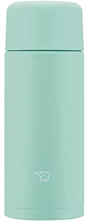 Zojirushi SM-MA25-AL Water Bottle, Seamless Water Bottle, Small Capacity, 8.5 fl oz (250 ml), Screw, Stainless Steel Mug, Soft Turquoise, Integrated with Strings and Washer, Easy to Clean, Only 2