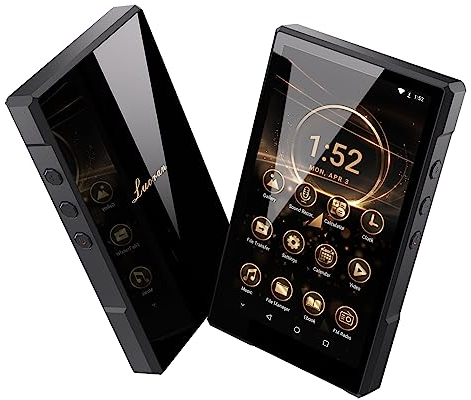 96GB MP3-Player mit Bluetooth, Unterstützt APK heruntergeladen, 5000mAh Batterie Vorinstalliert Spotify, Audible und 5.0 Zoll HD IPS Android MP4 Musik Player