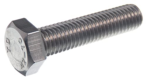 SECCARO Sechskantschraube M14 x 45 mm, Edelstahl V2A VA A2, DIN 933 / ISO 4017, Außensechskant, 20 Stück