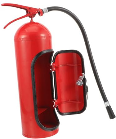 PHENOFICE Feuerlöscher Weinbox Metall Weinflaschenhalter Whiskybehälter Kreativer Weinspeicher Geschenk Für Weinliebhaber