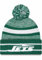 New Era Offizielle NFL-Mütze für Erwachsene, Unisex, Strickmütze mit Bommel, New York Jets Green, Einheitsgr��e